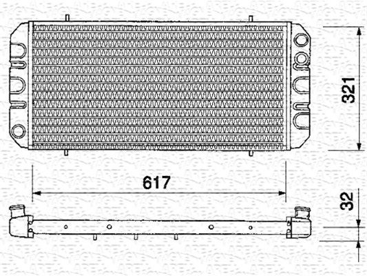 MAGNETI MARELLI Radiaator,mootorijahutus 350213216000